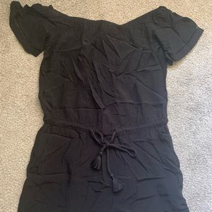 Loft black off the shoulder romper